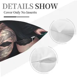 Funda de cojín de felpa de doble cara con diseño de Phantom - Okomall