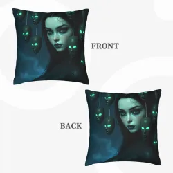 Cracked Face Plush Pillow Cover - Personalized Home Decor | OkoMall