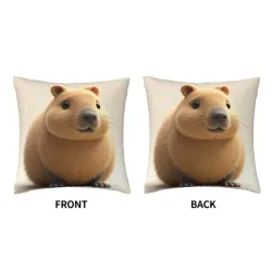 Fluffy Double-Sided Printed Pillow Cover - 18x18 inches | OKOMALL