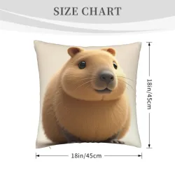 Fluffy Double-Sided Printed Pillow Cover - 18x18 inches | OKOMALL