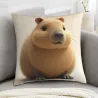 Housse de coussin en peluche à motif imprimé recto-verso - 18x18 pouces | OKOMALL