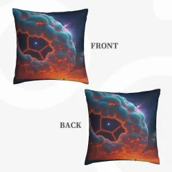 Coperta di Cuscino in Peluche 'Paesaggio Stellato' - Okomall