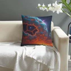Coperta di Cuscino in Peluche 'Paesaggio Stellato' - Okomall
