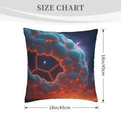 Coperta di Cuscino in Peluche 'Paesaggio Stellato' - Okomall