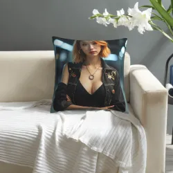 Federa Cuscino in Peluche con Arte Geometrico Astratto - Okomall