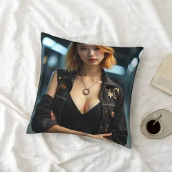 Housse de coussin en peluche Art Géométrique Abstrait - Okomall