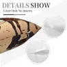 レトロデニム柄フリース抱き枕カバー - Okomall