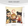 Housse de coussin en peluche singe espiègle - OkOmall