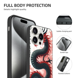 龙纹iPhone 15 Pro/Pro Max手机壳 - okomall.com