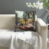Housse de coussin en peluche de paysage d'encre abstraite - Okomall