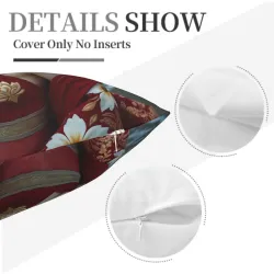 Housse de Coussin en Peluche Motif Fille sur la Plage Esthétique - Okomall