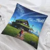Housse de coussin en peluche double face - Chemin Paisible | OKOMALL