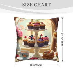 Romantic Floral Plush Pillow Cover - Okomall
