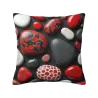 Funda de cojín de peluche abstracta con forma de gota de agua - Okomall