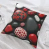 Housse de coussin en peluche à motif abstrait goutte d'eau - Okomall
