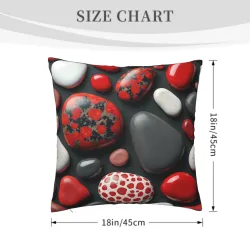 Funda de cojín de peluche abstracta con forma de gota de agua - Okomall