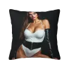 Housse de coussin en peluche avec motif de femme sexy - Okomall