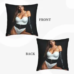 غطاء وسادة ناعم بتصميم امرأة جذابة - Okomall