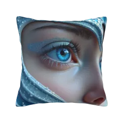 غطاء وسادة فروي بصورة امرأة - Okomall