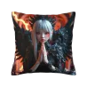 Housse de Coussin en Peluche Motif Fille Jolie - Okomall