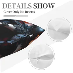 Exquisite Girl Plush Pillow Cover - Okomall
