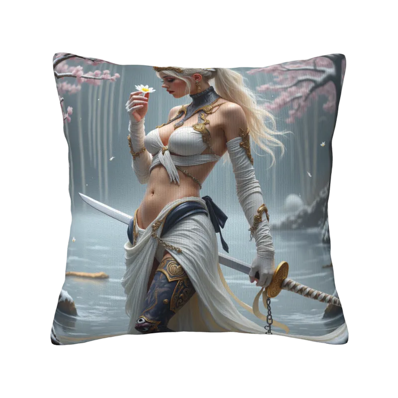 Housse de Coussin Peluche Motif Fée de la Forêt Enchantée - Okomall