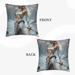 Funda de Almohada de Peluche con Diseño de Hada del Bosque Encantado - Okomall