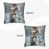 Housse de Coussin Peluche Motif Fée de la Forêt Enchantée - Okomall