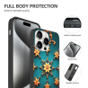 Роскошный чехол для iPhone 15/Pro/Max с цветочным узором - okomall