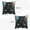 Housse de Coussin en Peluche 'Ombre Nocturne' - Okomall