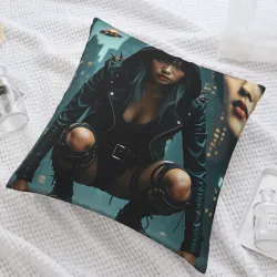 Funda de Almohada de Peluche 'Sombra Nocturna' - Okomall