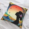 Copri cuscino in peluche con stampa fronte-retro - 18x18 pollici | Okomall