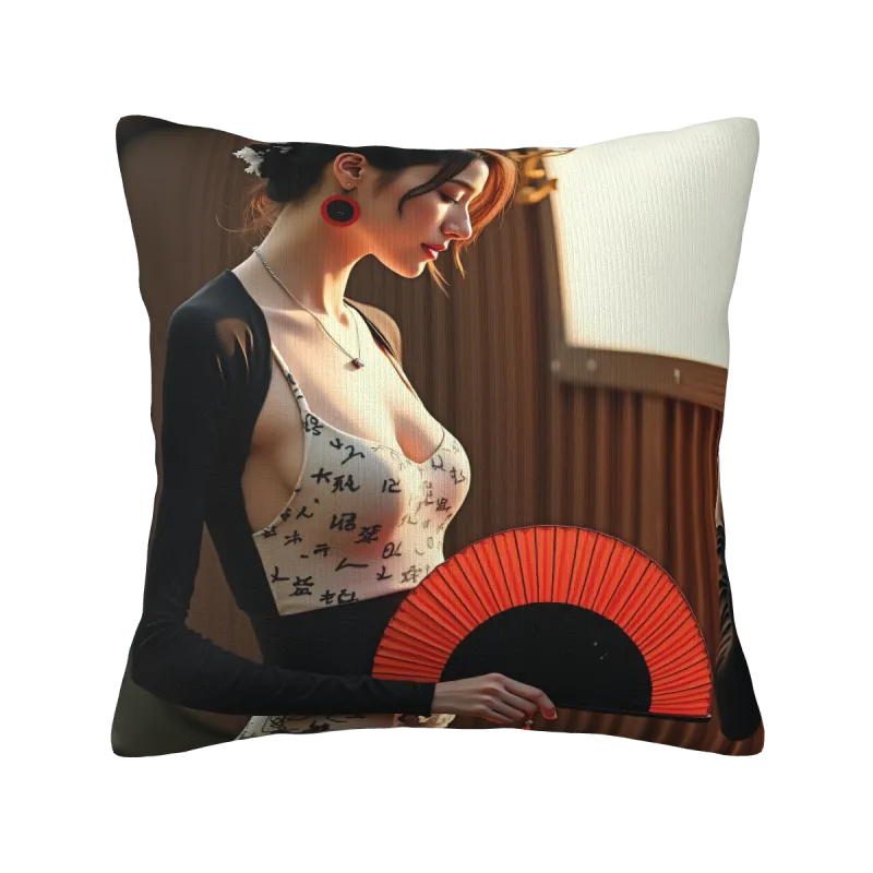 唯美風景雙面毛絨抱枕套 - Okomall