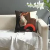 Cuscino in peluche a doppio lato con motivo paesaggistico - Okomall