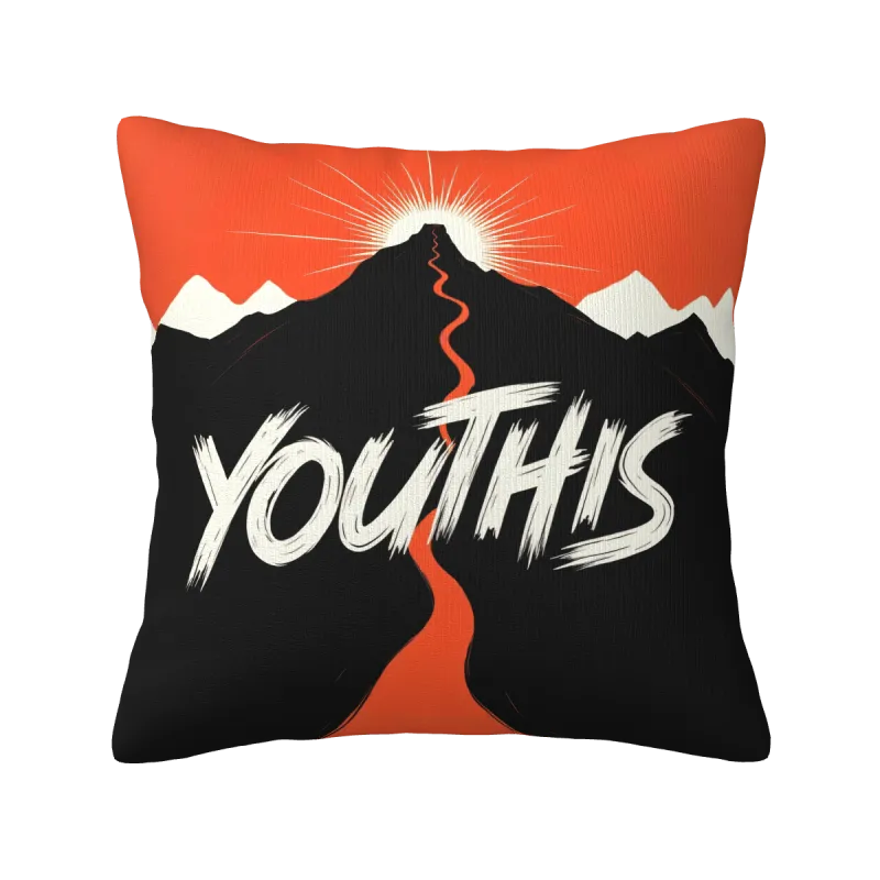 Housse de coussin en peluche 'Brume de forêt' - Okomall