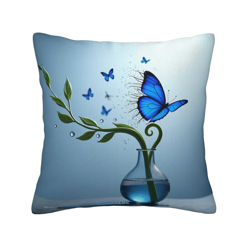 Housse de coussin en peluche à motif double face - 18x18 pouces | OKOMALL