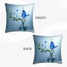 Housse de coussin en peluche à motif double face - 18x18 pouces | OKOMALL