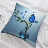 Housse de coussin en peluche à motif double face - 18x18 pouces | OKOMALL