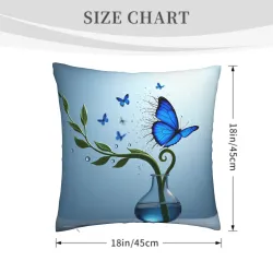 양면 프린트 봉제 인형 쿠션 커버 - 18x18인치 | OKOMALL