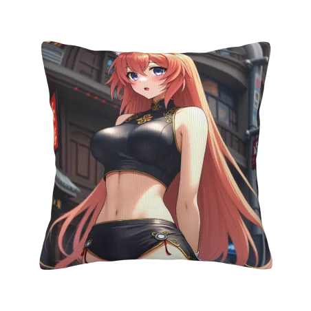 Federa cuscino in peluche anime - 18x18 pollici | Okamall
