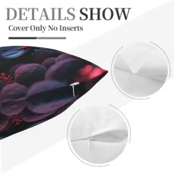 Funda de cojín de peluche Niebla Abisal - 18x18 pulgadas | OKOMALL