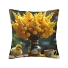 Coussin moelleux Fleurs et soleil - Okomall