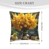 Coussin moelleux Fleurs et soleil - Okomall