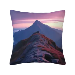 Funda de cojín de peluche Montañas de ensueño - Okomall