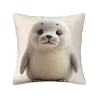 Federa cuscino in peluche di foca adorabile - OkOmall