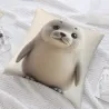 可愛海豹毛絨抱枕套 - OkOmall