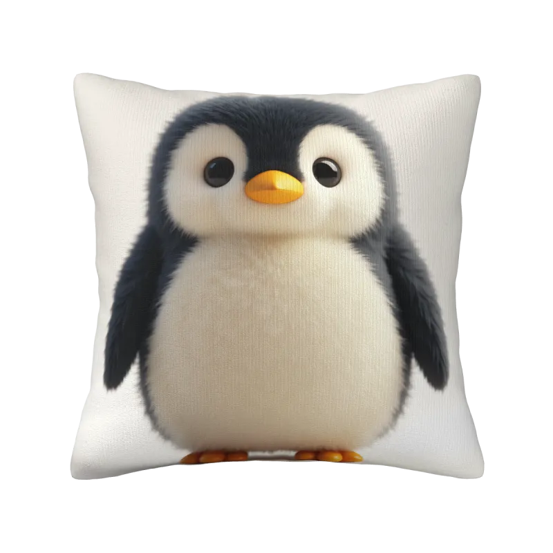 Housse de coussin dessin animé animaux mignons - 18x18 pouces | OKOMALL