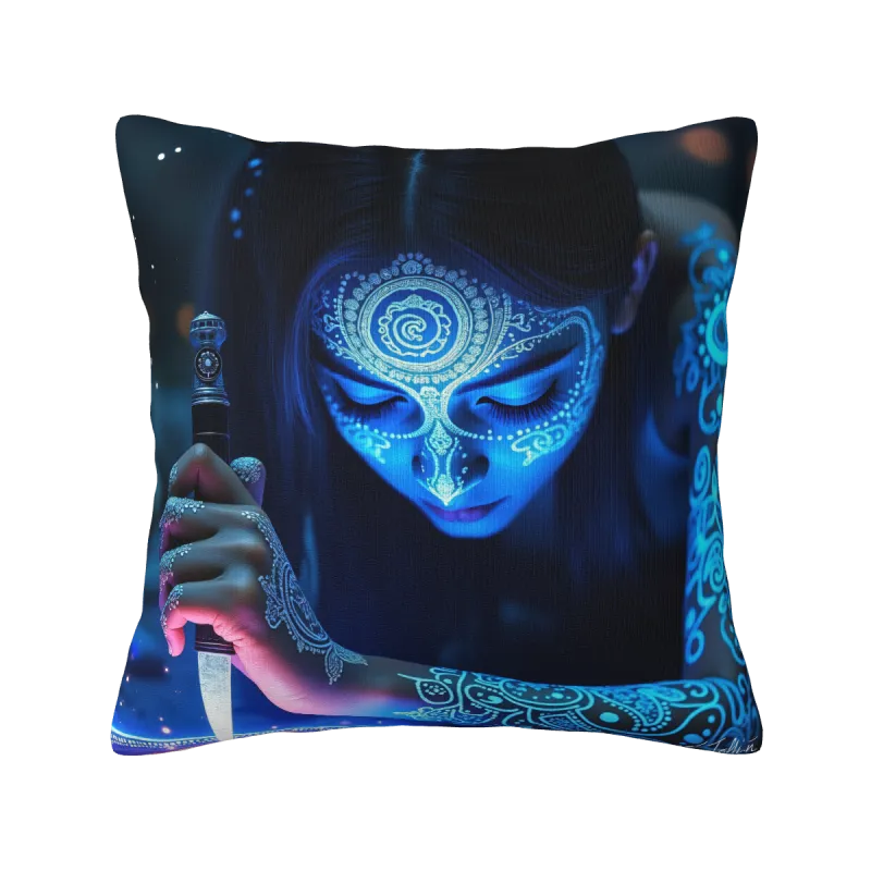 Housse de Coussin en Peluche Motif Ciel Étoilé - Okomall