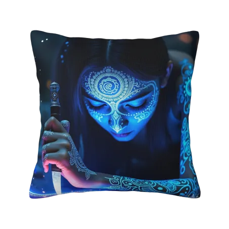 Funda de Almohada de Peluche con Diseño de Cielo Estrellado - Okomall