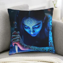 Housse de Coussin en Peluche Motif Ciel Étoilé - Okomall